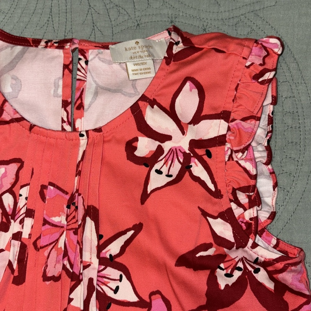Kate Spade Skirt the Rules 140/10Years Floral Drop Skirt Dress - Picture 5 of 14